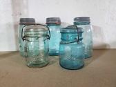 Aqua Canning Jars