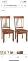 Wood Padded Chairs By Ashley Furniture New/Sealed 