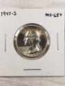 1947-S Washington Silver Quarter