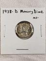 1938-D Mercury Silver Dime
