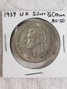 1939 UK Silver 1/2 Crown