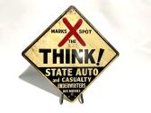 Heavy Metal Think Safe Sign 