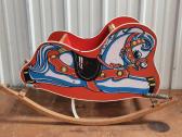Vintage Rocking Horse Sleigh Childs Riding Toy
