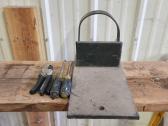 Steel Boot Scraper, Tools And Table
