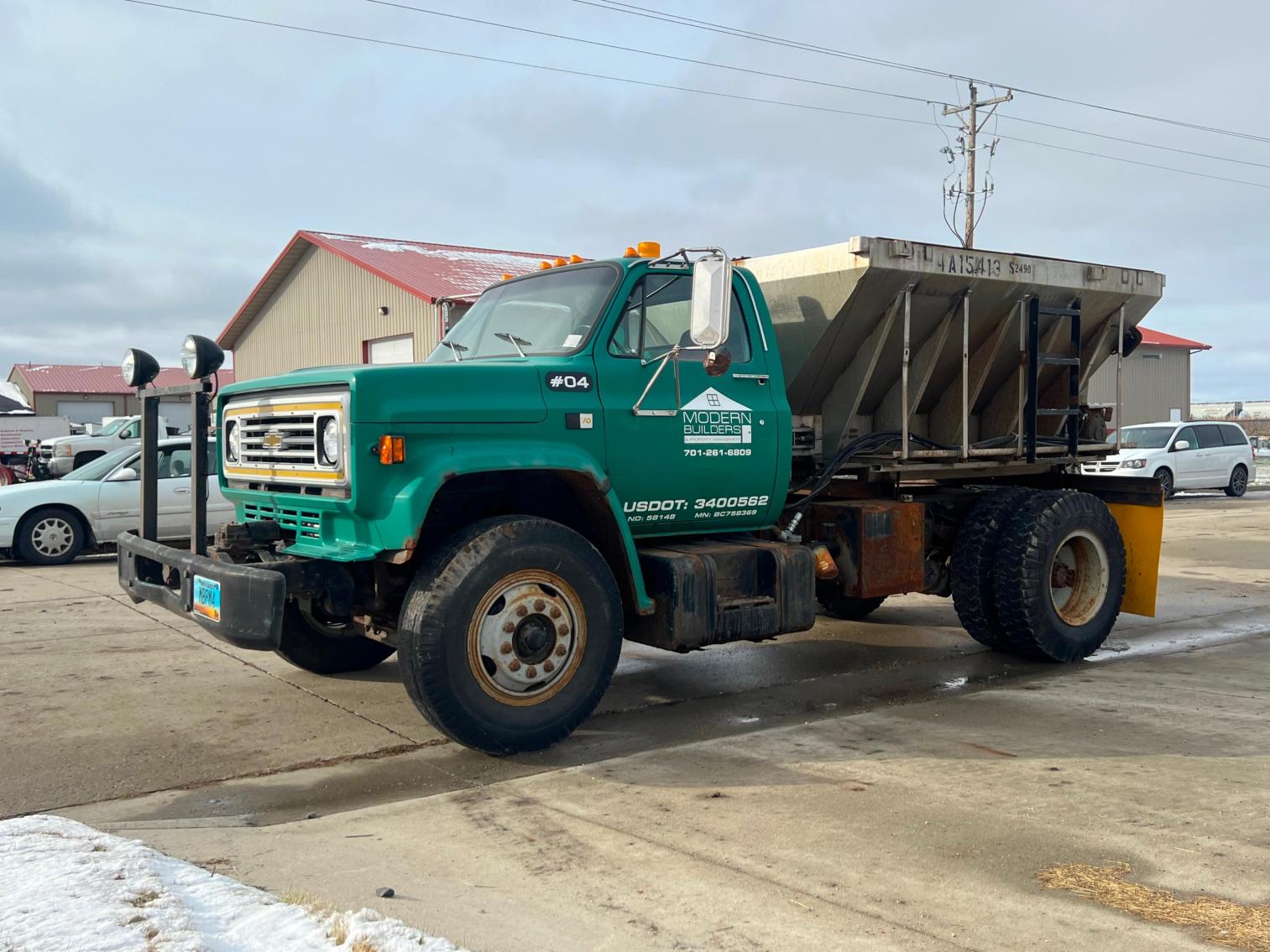 1987 Chevy C6500 Salt/Sand Truck, 1999 Ford F350 with Plow, 1995 Crown Line Deck Boat