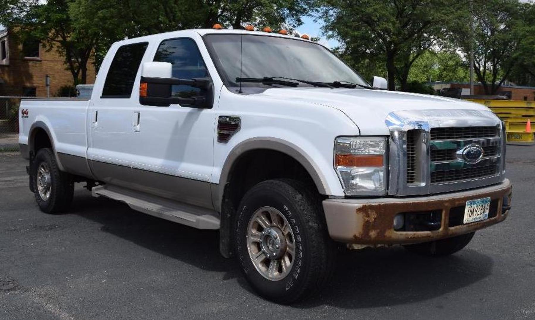 Scaffolding, Planks, Screw Jacks and 2008 Ford F-350 Lariat Super Duty