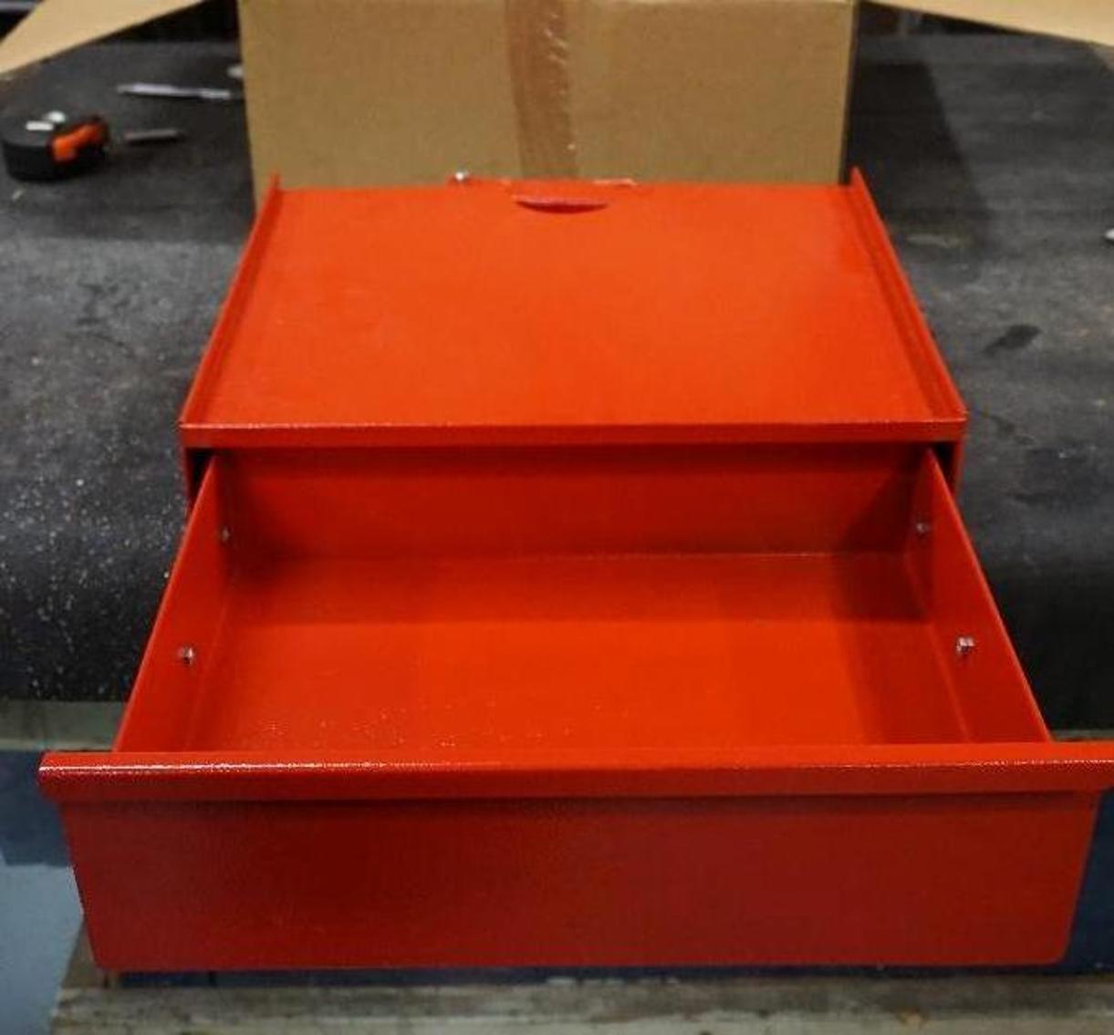 Car Dolly, Custom Made Building, and New 20-Gauge Steel Drill Press Tool and Bit Drawers