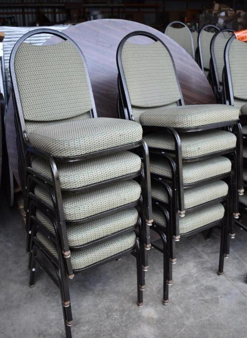 300+ Plastic Folding Banquet Chairs, 150 Stackable Banquet Chairs, & (12) Round Banquet Tables