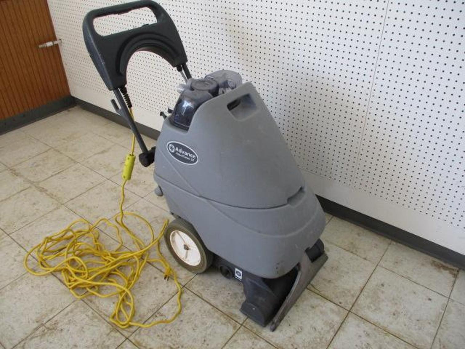 (3) Floor Polishers, Cleaning Supplies, Furniture, Office Supplies, and More