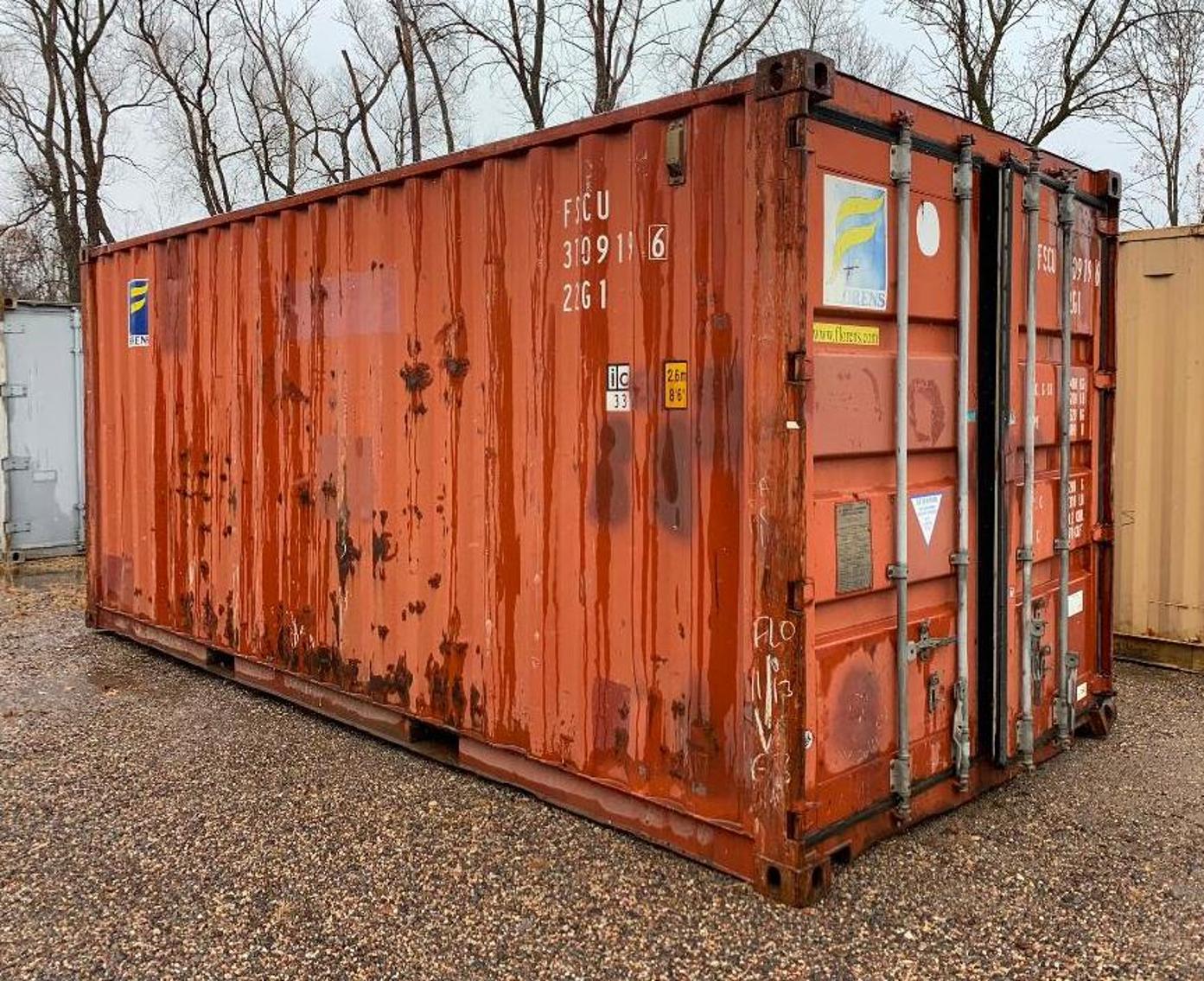 (2) 20' Sea Containers