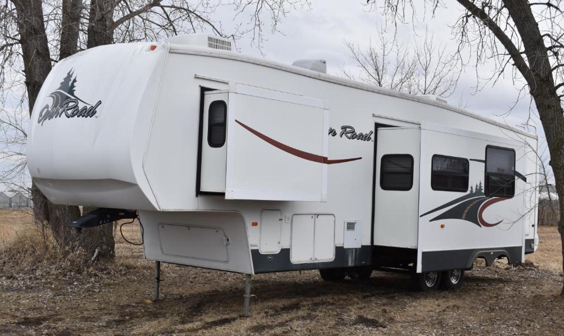 36 Units: (2) Toy Haulers, (1) Motorhome, (3) Vehicles, (1) Pickup Topper, (13) 5th Wheel Trailers, & (16) Travel Trailers