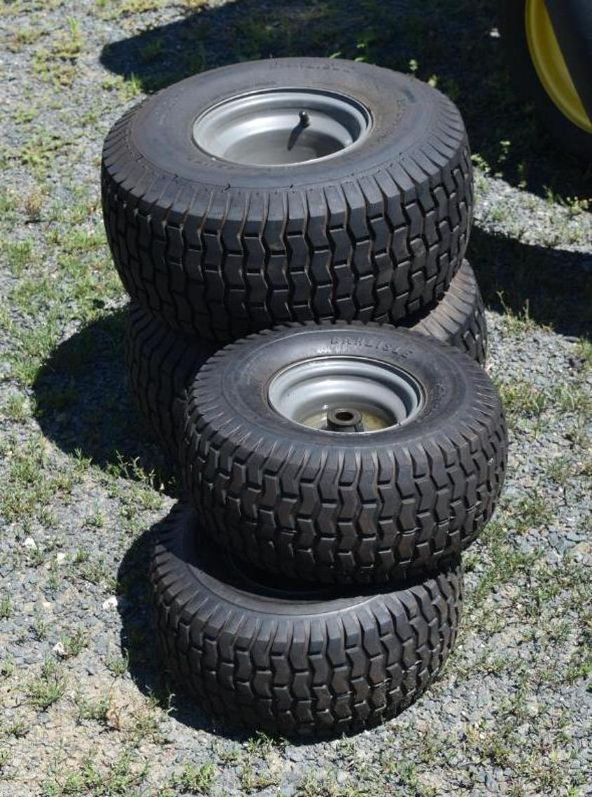 (3) John Deere Garden Tractors, Set of Tires & Simplicity Snow Blower