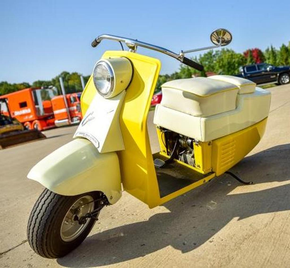 1959 Cushman Scooter and 1972 Honda Trail CT70