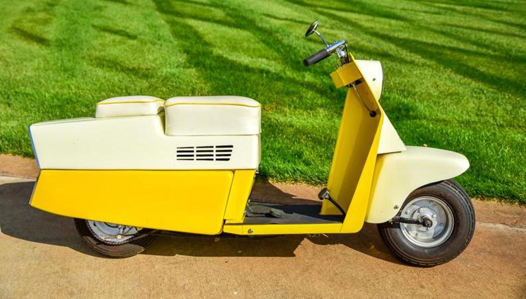1959 Cushman Scooter and 1972 Honda Trail CT70