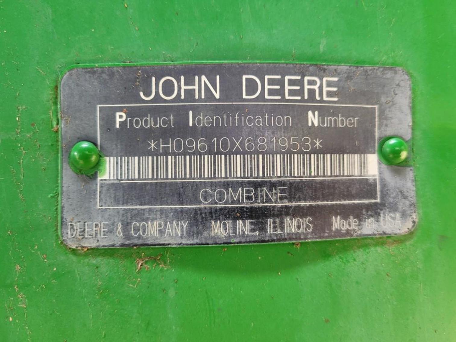 John Deere 9610 Maximizer Combine