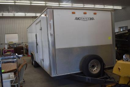 2005-racer-by-carson-enclosed-trailer-24x100-tandem-axle-rear-ramp-side-door-nice