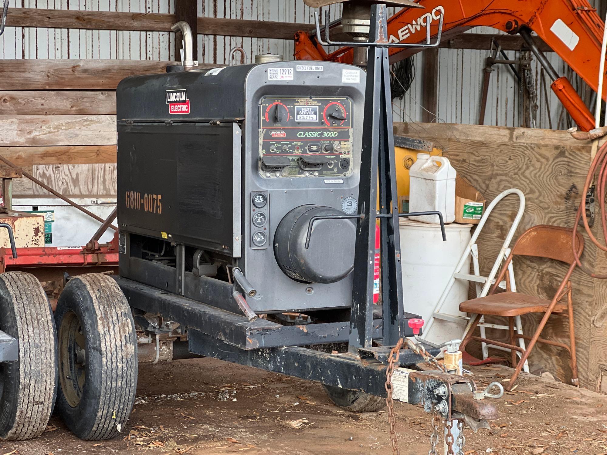LINCOLN ELECTRIC CLASSIC 300D TOWABLE WELDER S/N