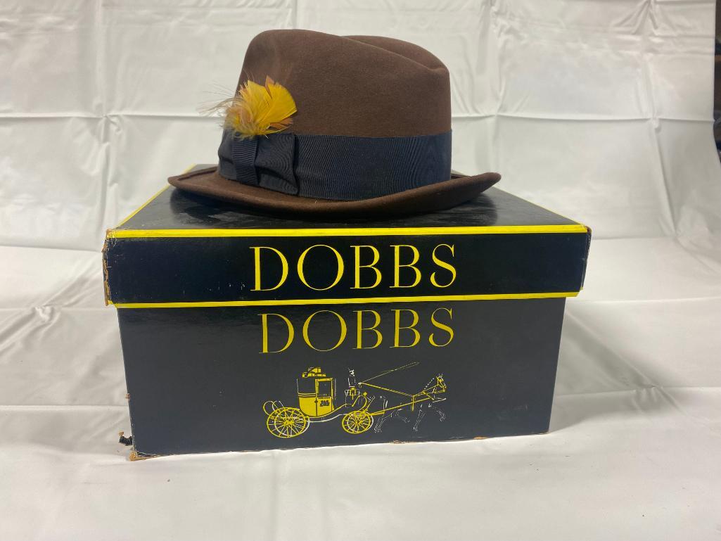 dobbs-mens-hat-w-band-and-feather-and-orig-box