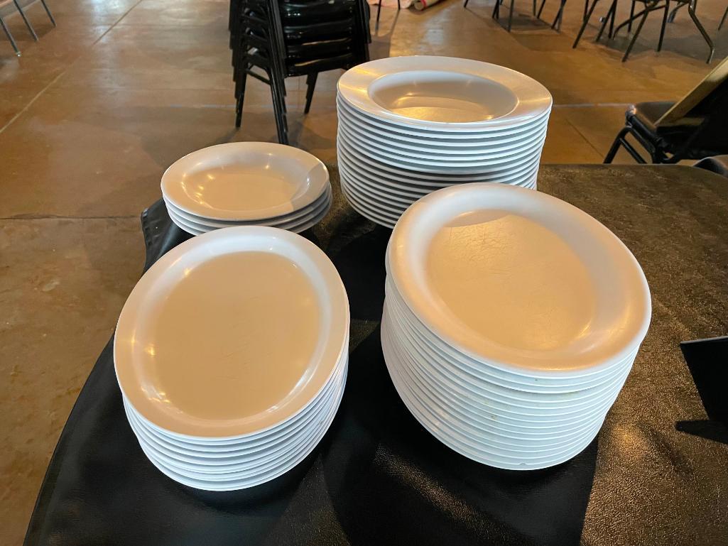 g-e-t-melamine-dinnerware-22-pasta-bowls-25-oval-platters-2-sizes-4-smaller-pasta-bowls
