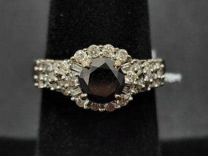 10k-gold-ring-4g-w-diamonds-black-round-gem-stone-size-7