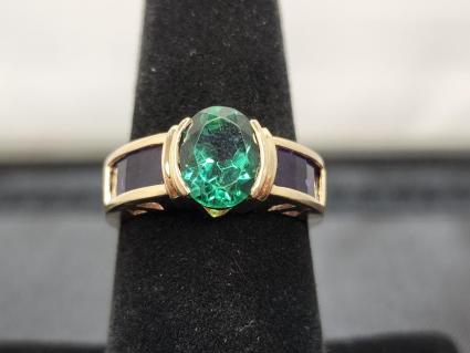 14k-gold-ring-4-7g-w-green-purple-gemstones-size-7