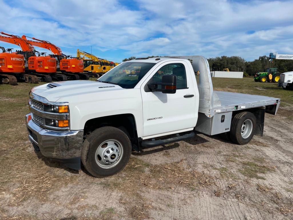 2019 CHEVY 3500HD FLATBED TRUCK VN:175588 4x4 Powered