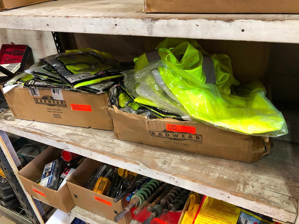 (2) BOXES OF UNUSED SAFETY VESTS SUPPORT EQUIPMENT