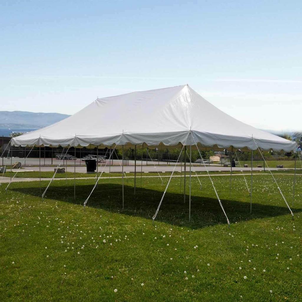 20FT. X 40FT. WHITE CLASSIC POLE CANOPY TENT PARTY