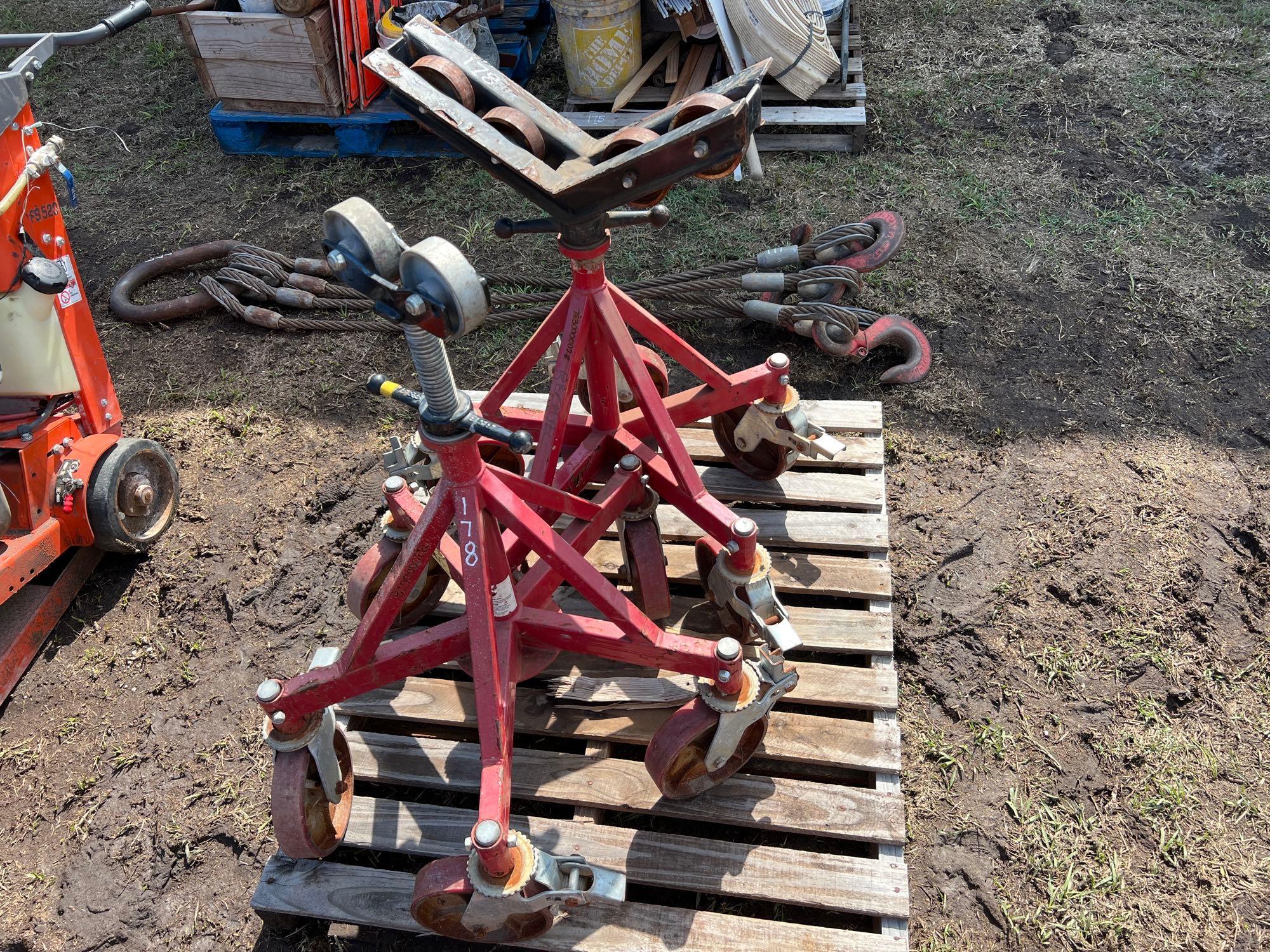(2) PIPE STANDS SUPPORT EQUIPMENT