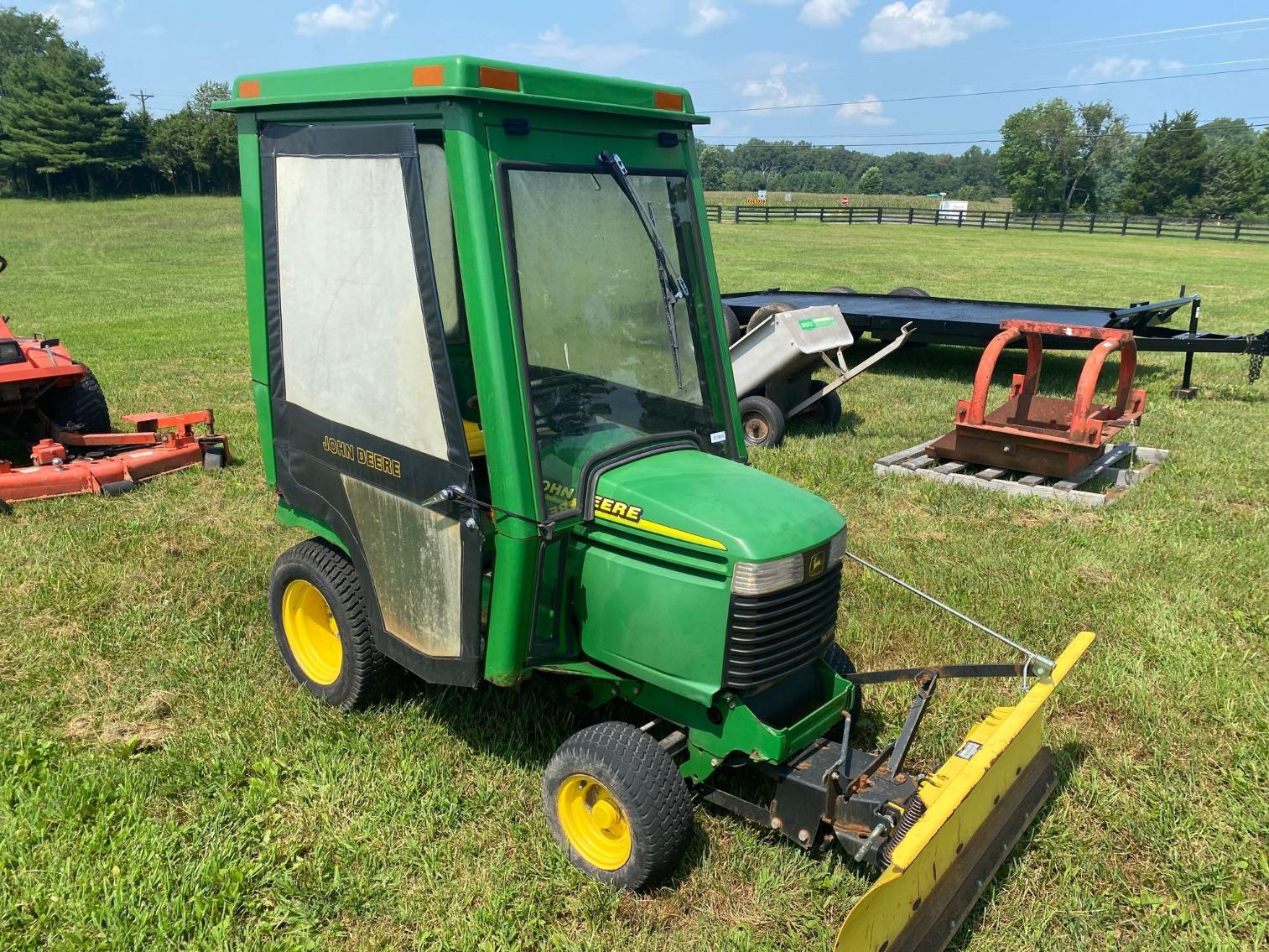 Image for John Deere Model 345  Mower, 20 Hp, Blade, Cab, With New carburetor and Battery Hours:  434