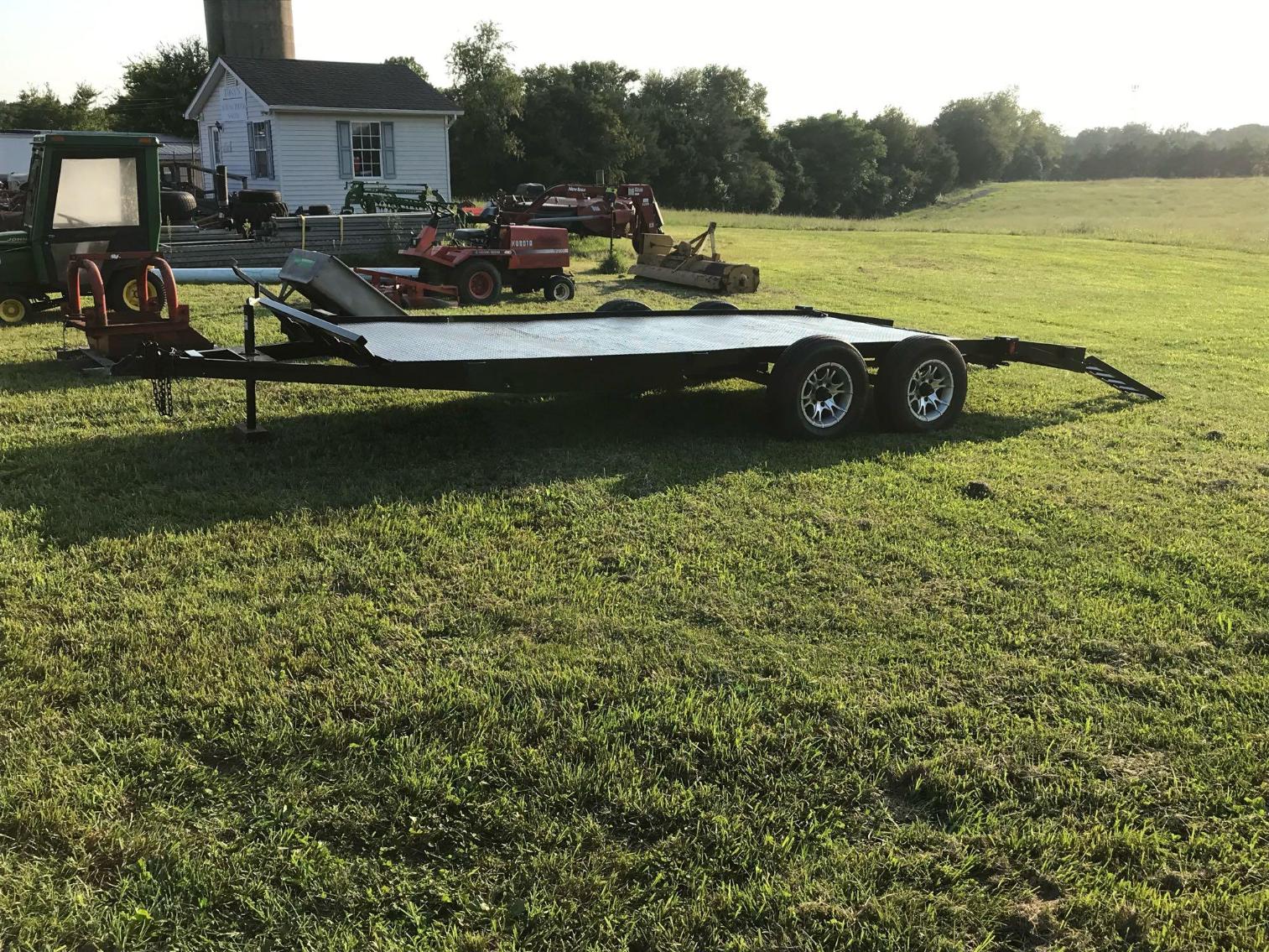 Image for 18’ All Steel Custom Built Equipment Trailer, W Ramps, (No Title)