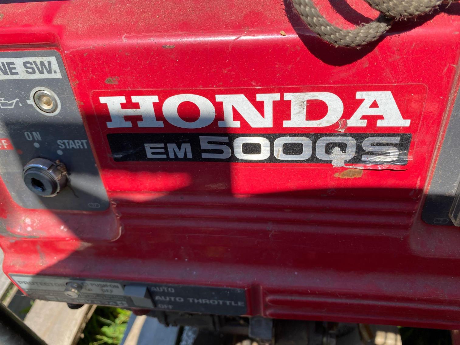 Image for Honda EM5000S Generator - Ran when taken out of service