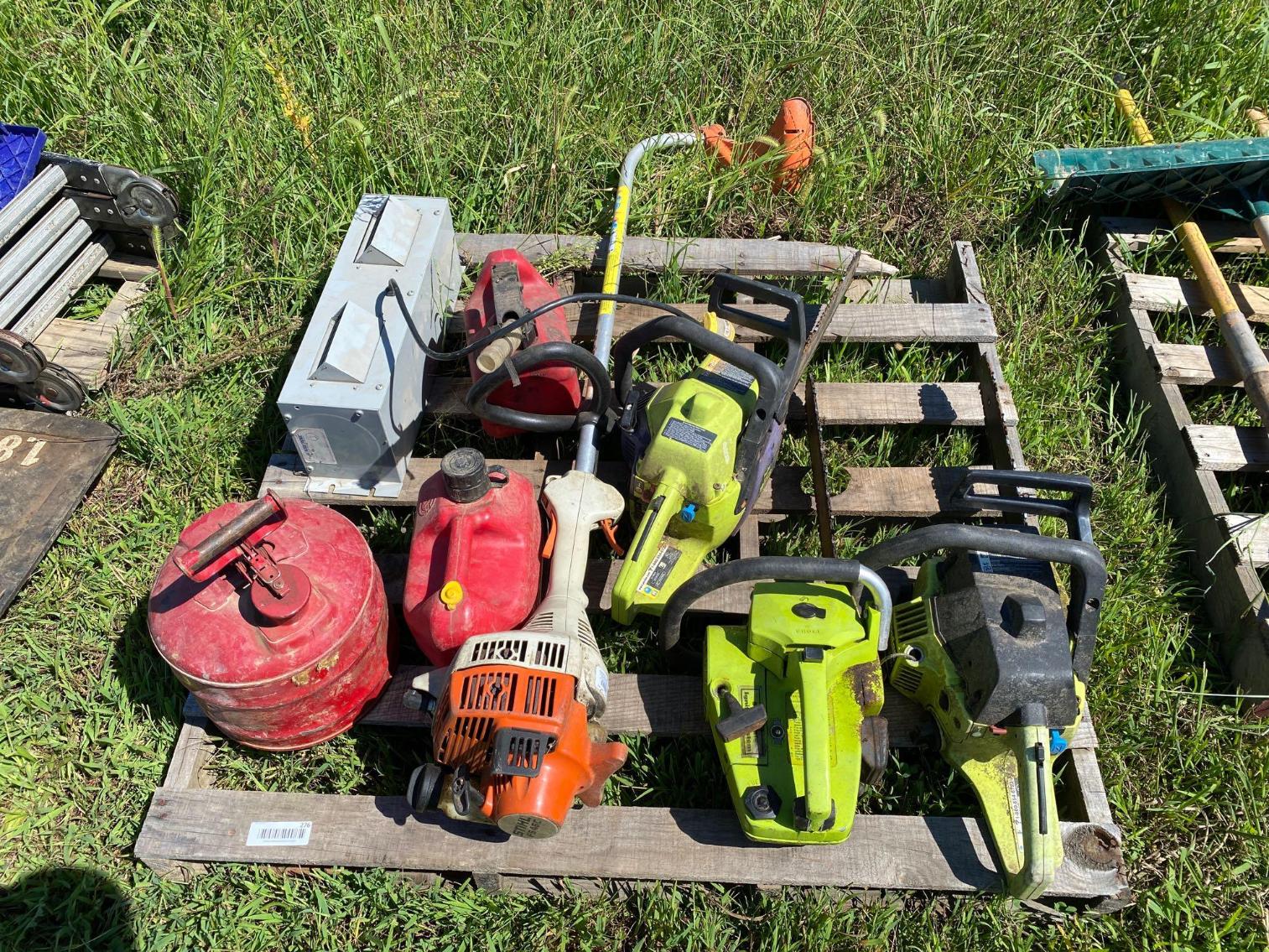 Image for Pallet- Misc Chainsaws and Weedeaters