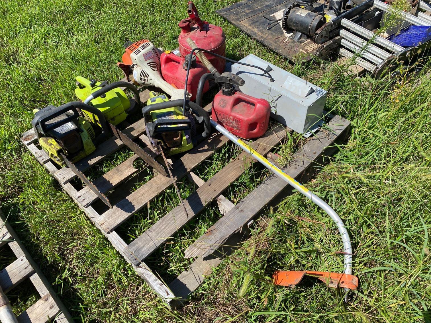 Image for Pallet- Misc Chainsaws and Weedeaters
