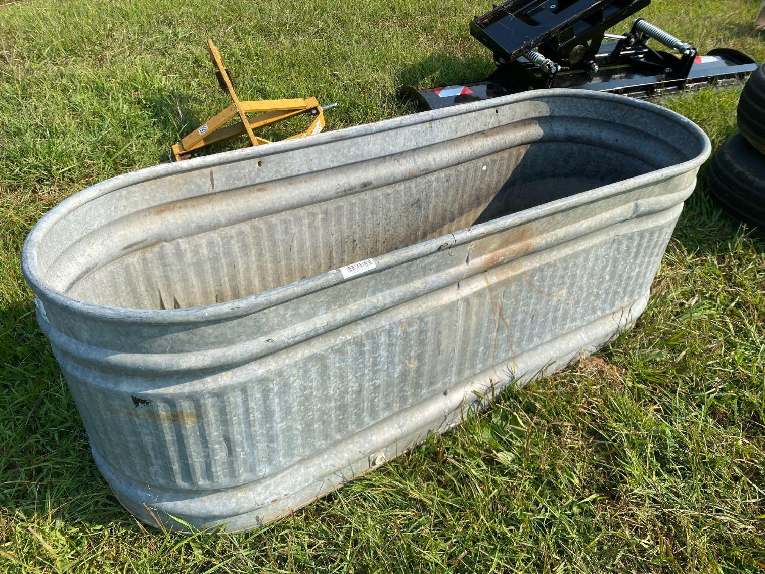 Image for Large Galvanized Water Trough w/ Drain