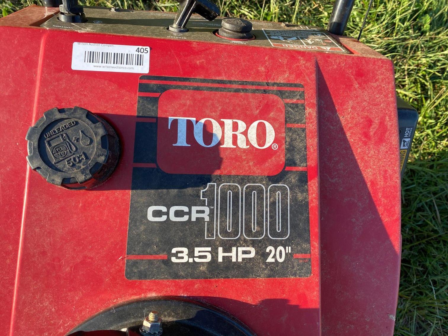 Image for TORO CCR 1000 Snow Blower 20