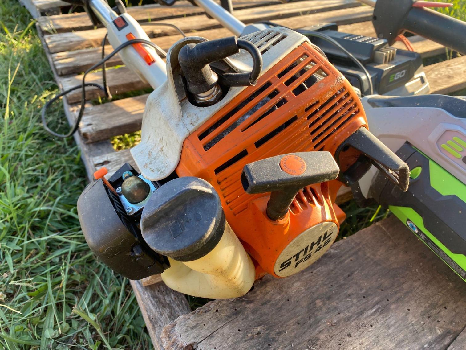 Image for 3 Weedeaters, 1 Electric, 1 Stihl, 1 Echo