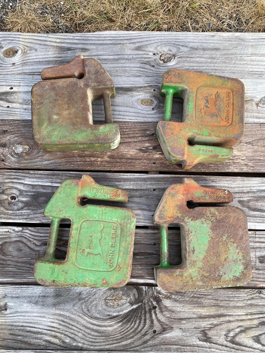 Image for 4 - 40 Lb. John Deere Suitcase Weights 