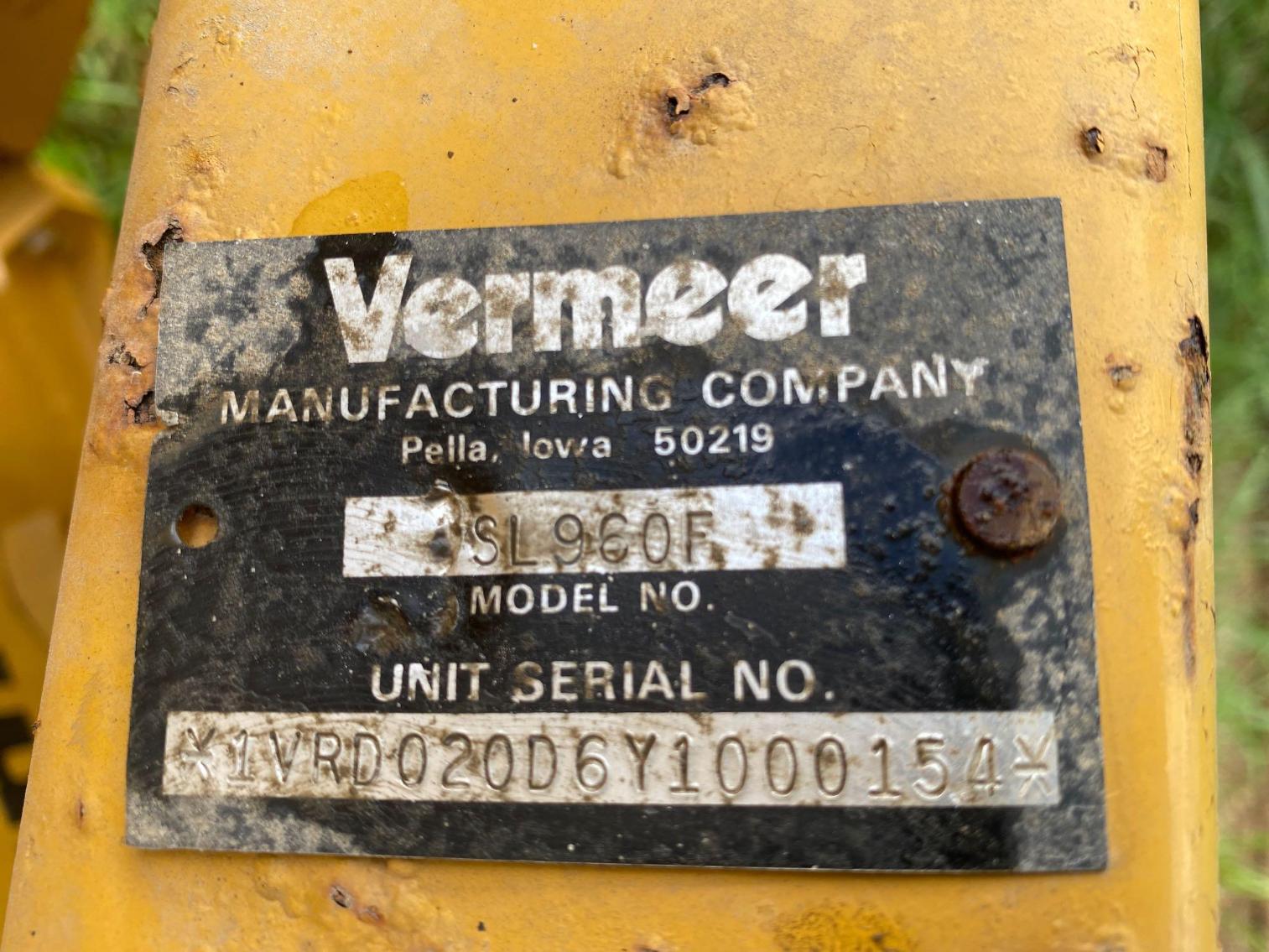 Image for Vermeer 3300 Tree Spade Quick Attach Style Hook-Up, Slightly Used Per Seller 