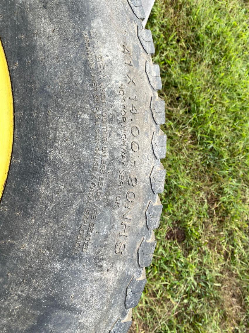 Image for 2 - Tractor Tires and Wheels 41x14.00 - 20 NHS