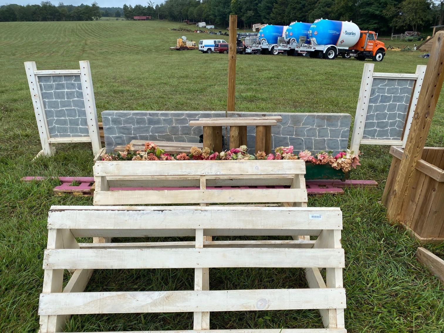Image for Wooden/Painted Jumps for Horses w/Jump Cups