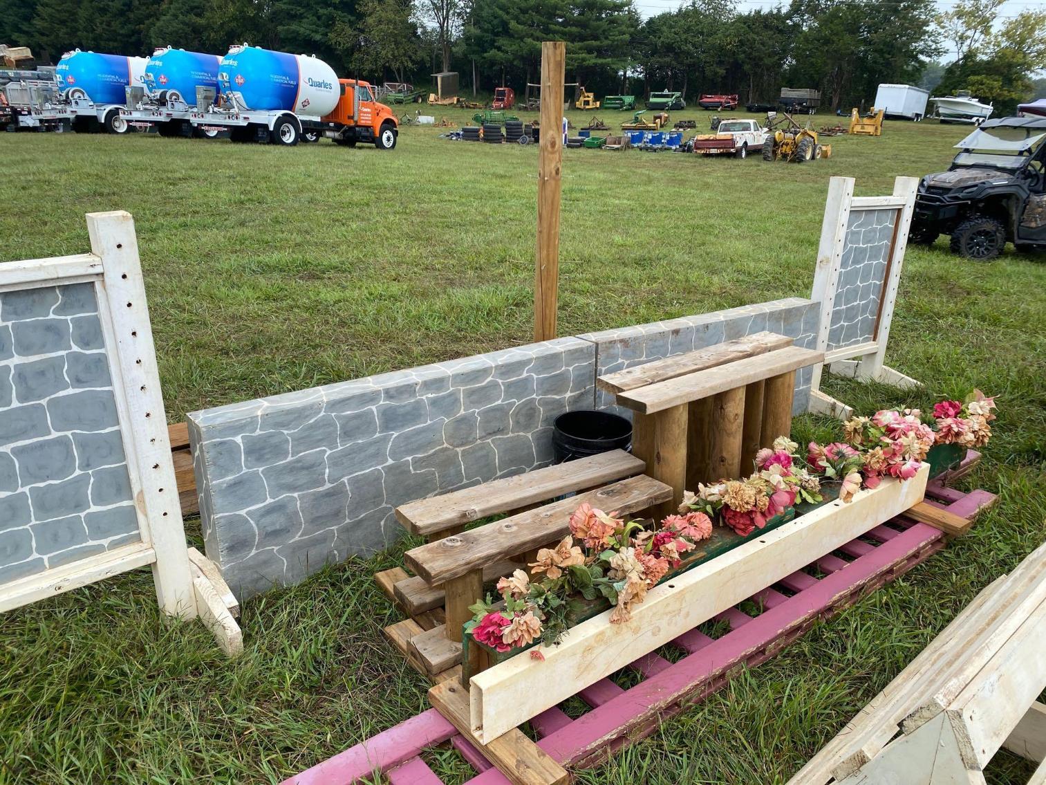 Image for Wooden/Painted Jumps for Horses w/Jump Cups