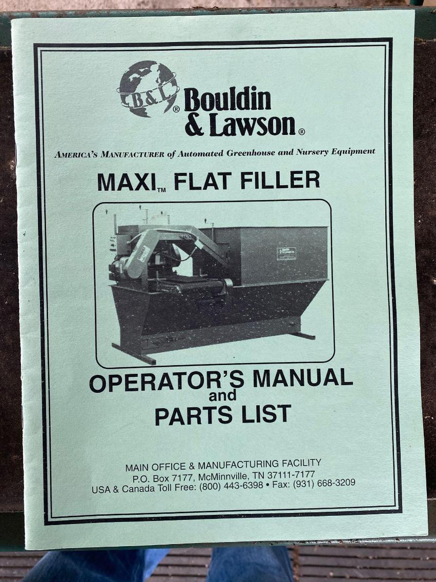 Image for Bouldin and Lawson Maxi Flat Filler- Model 13375, Recently Replaced Drag Chain