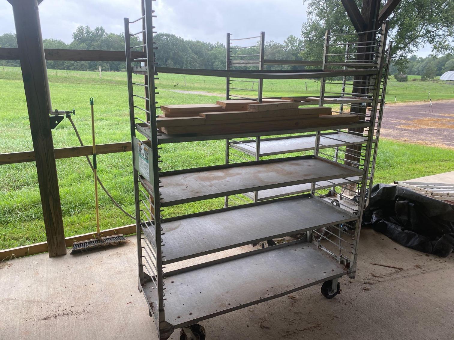 Image for 5 Misc/Like Kind Greenhouse Carts with Solid Shelves in Various Conditions