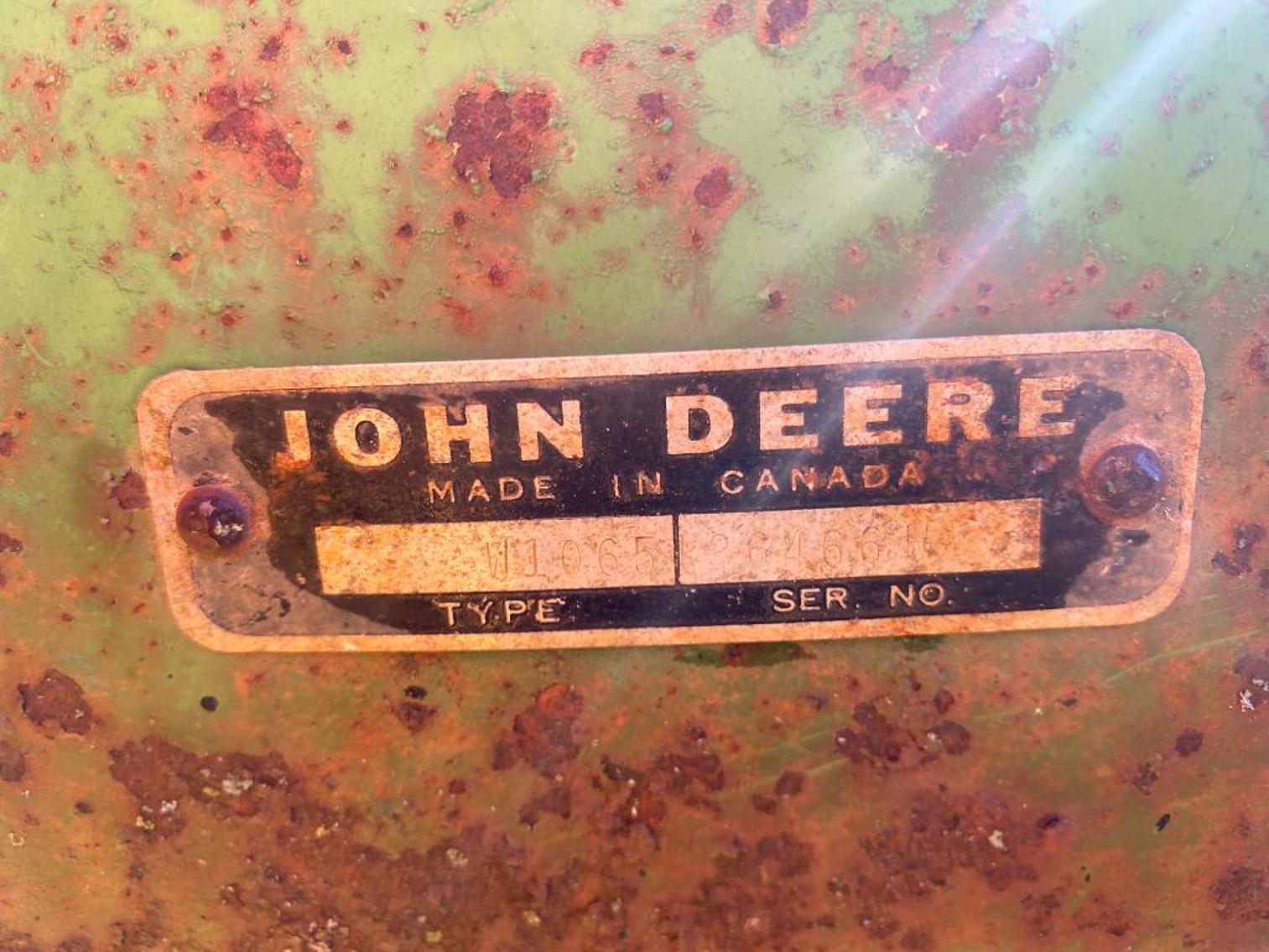 Image for John Deere Model 1065 Running Gear (Slip Tongue)