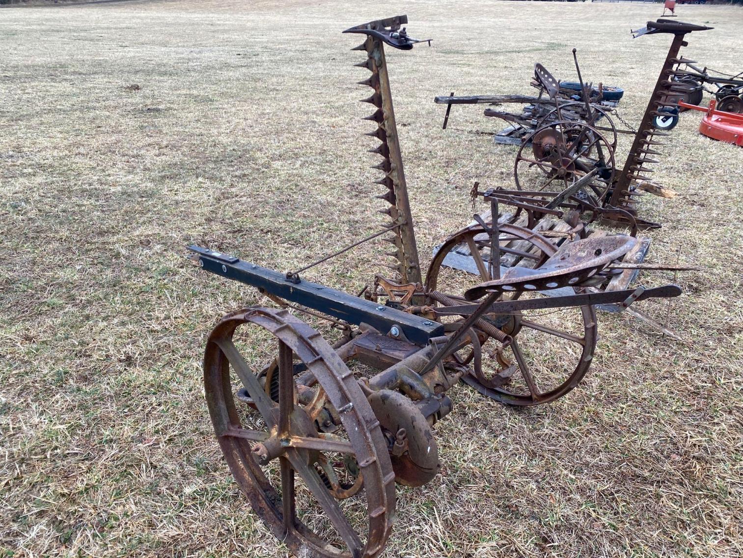 Image for Emerson Brantingham Pull Type Sickle Bar Mower - Antique Per Seller, Potentially Works