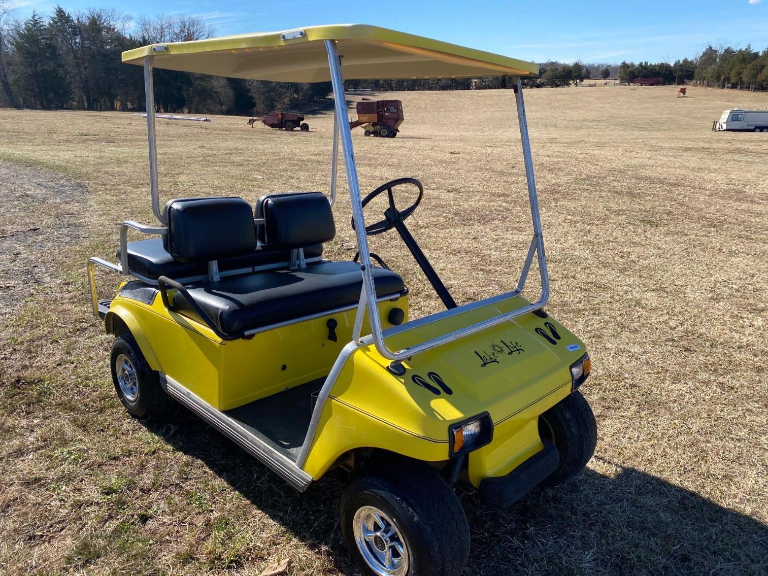 Image for 4 Seater Club Car Golf Cart, Per Seller New Muffler, Great Condition, Runs and Drives 