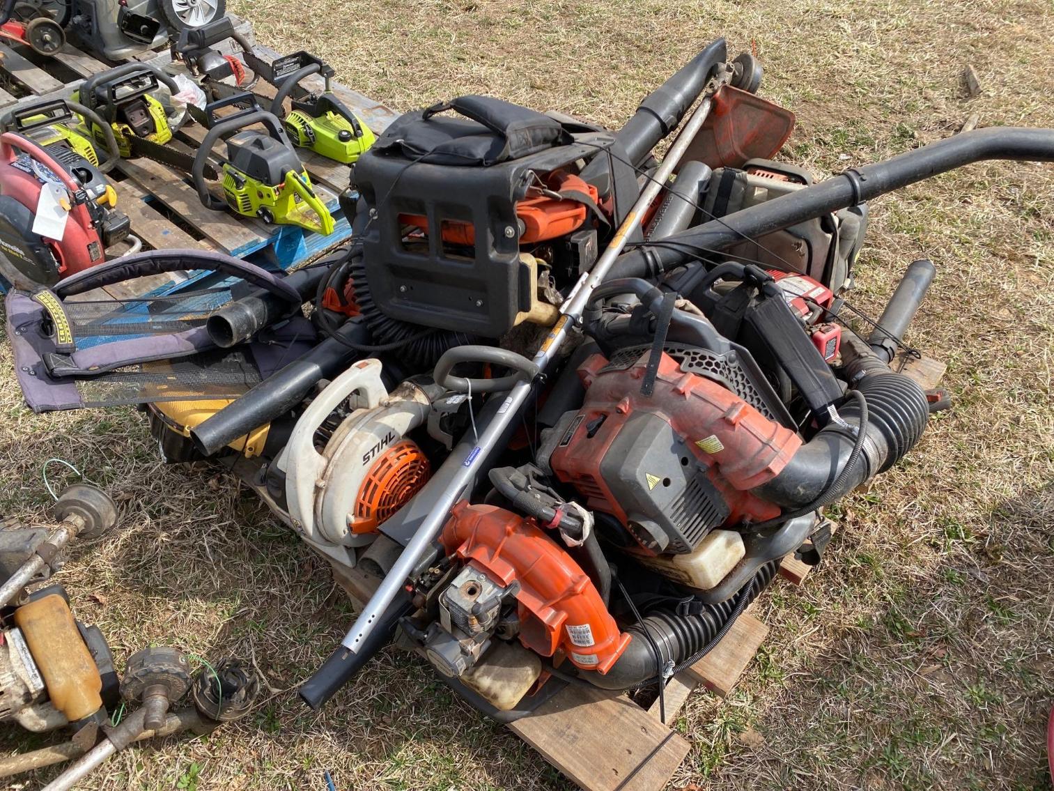 Image for Pallet of Misc Leaf Blowers, Stihl, Husqvarna, and Craftsman