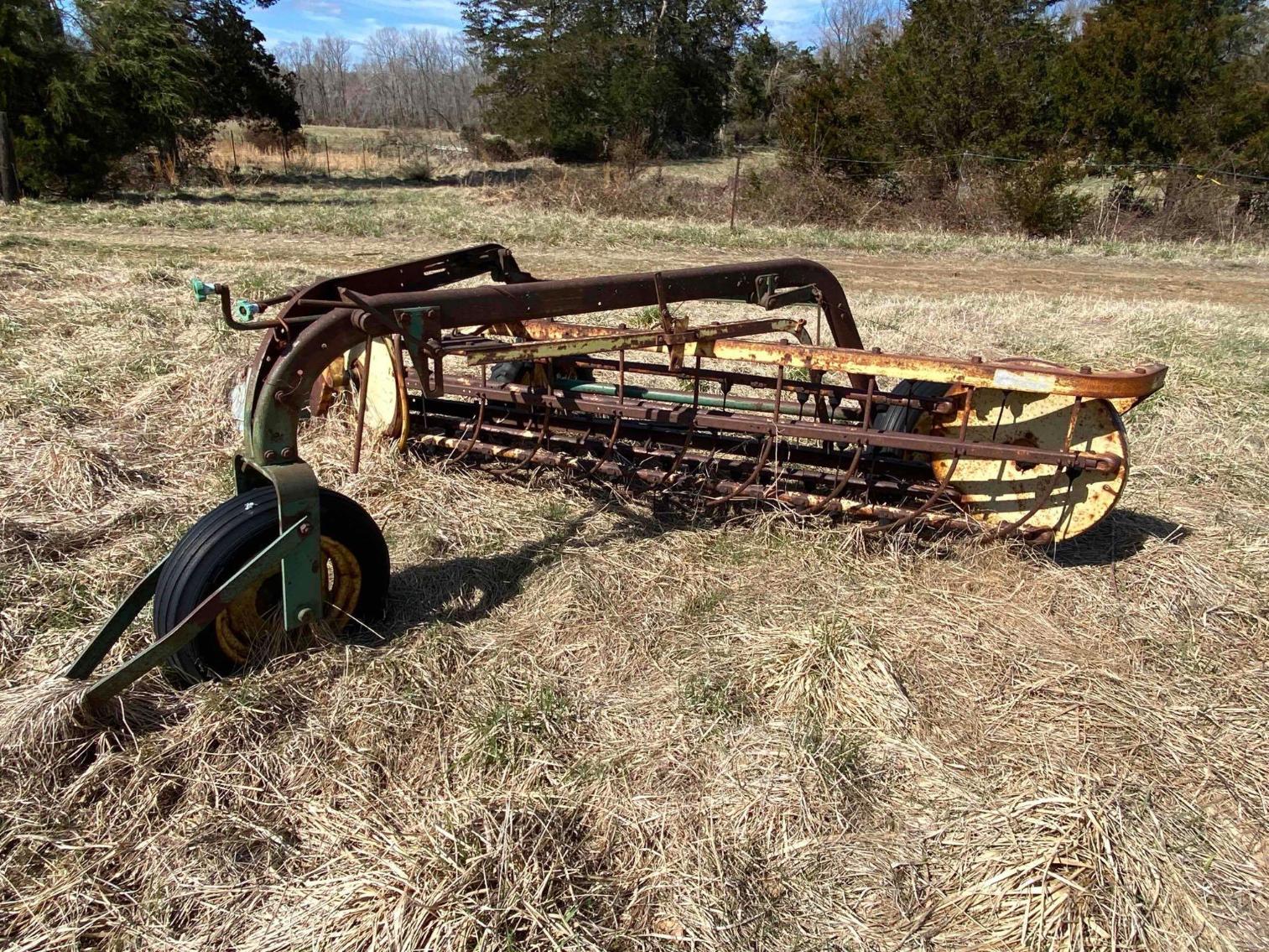 Image for John Deere Side Delivery Rake with Dolly Wheel 