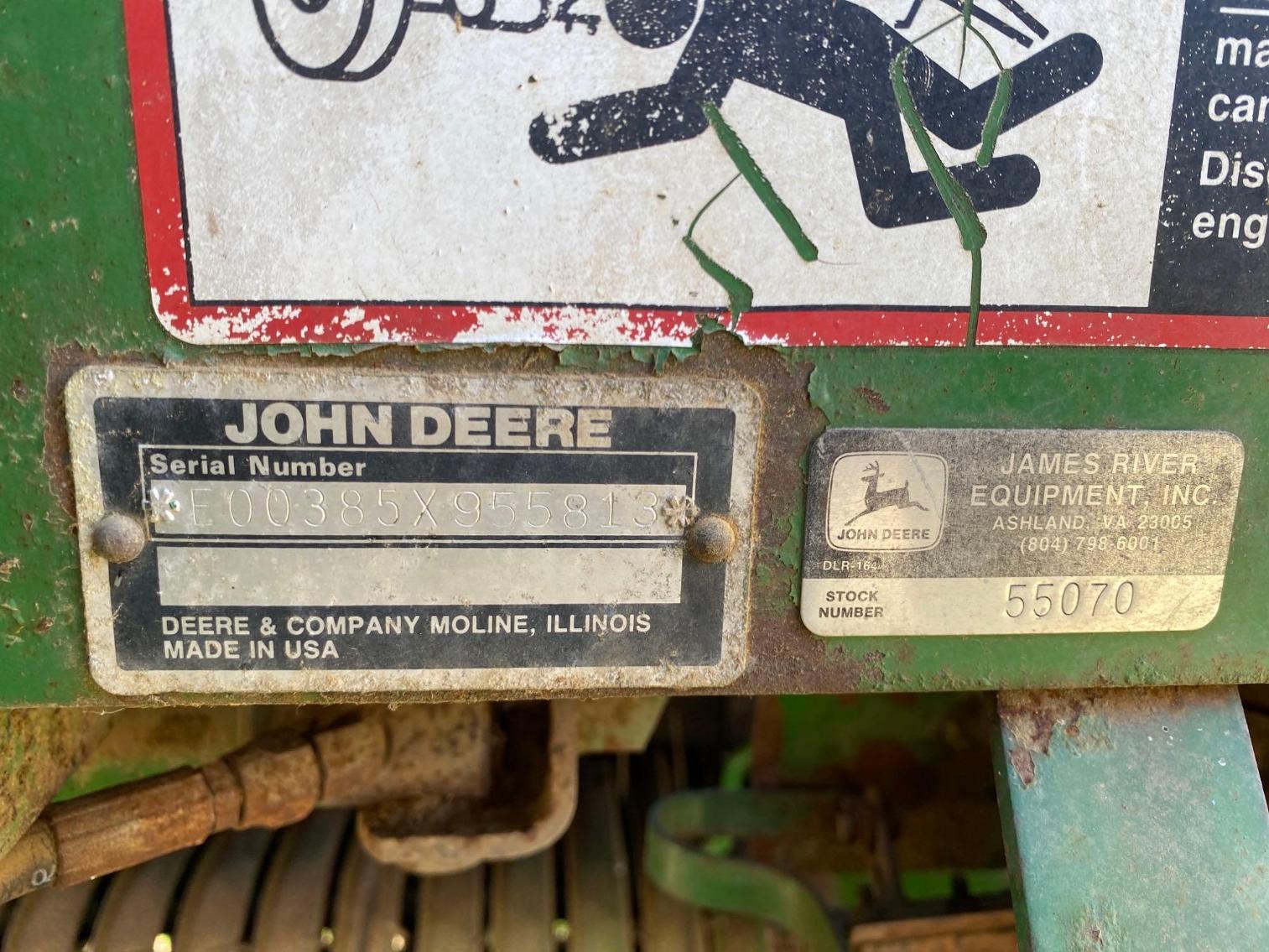 Image for John Deere Model 385 Round Baler 